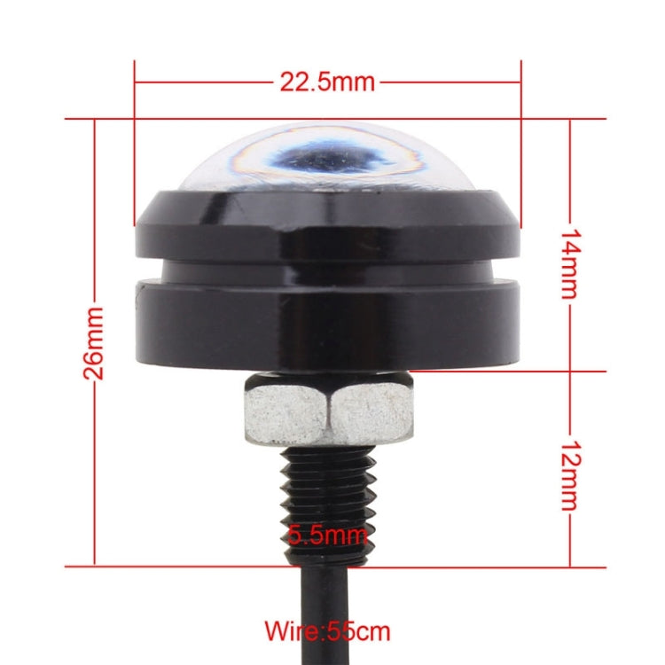 2 PCS  22.5mm 1.5W 150LM Red Light 3 LED SMD 5630 Spotlight Eagle Eye Light Daytime Running Light for Vehicles - Eagle Eye Lamps by PMC TechLife | Online Shopping South Africa | PMC TechLife | Buy Now Pay Later Mobicred