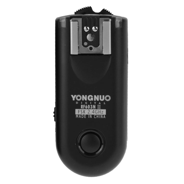 2 PCS YONGNUO RF603N II FSK 2.4GHz Wireless Flash Trigger with N1 Shutter Connecting Cable - Wireless Flash Trigger by YONGNUO | Online Shopping South Africa | PMC Jewellery | Buy Now Pay Later Mobicred