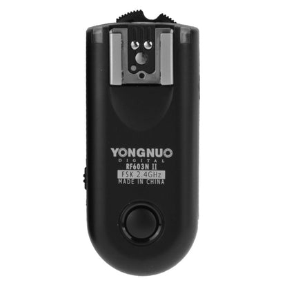 2 PCS YONGNUO RF603N II FSK 2.4GHz Wireless Flash Trigger with N1 Shutter Connecting Cable - Wireless Flash Trigger by YONGNUO | Online Shopping South Africa | PMC Jewellery | Buy Now Pay Later Mobicred