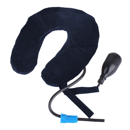 Inflatable Air Cervical Neck Traction Device Soft Head Back Shoulder Neck Ache Massager Headache Pain Relief Relaxation Brace(Dark Blue) - Massage & Relaxation by PMC Jewellery | Online Shopping South Africa | PMC Jewellery