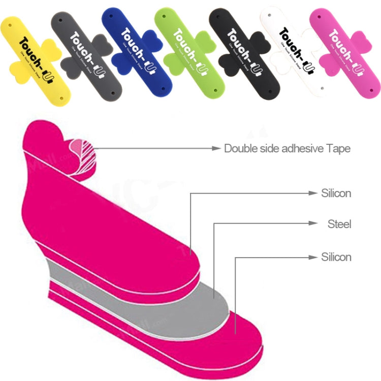 100 PCS Touch-u One Touch Universal Silicone Stand Holder(Magenta) - Desktop Holder by PMC TechLife | Online Shopping South Africa | PMC TechLife