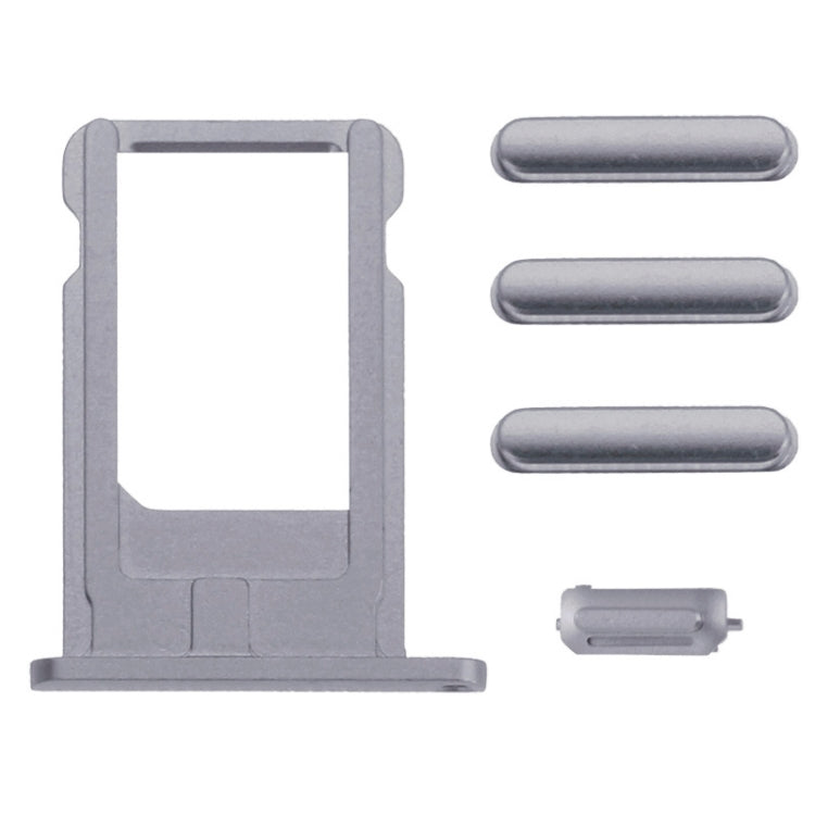 5 in 1 for iPhone 6 (Back Cover + Card Tray + Volume Control Key + Power Button + Mute Switch Vibrator Key) Full Assembly Housing Cover(Grey) - iPhone 6/6 Plus Parts by PMC TechLife | Online Shopping South Africa | PMC TechLife