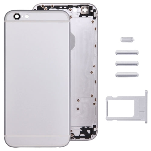 5 in 1 for iPhone 6 (Back Cover + Card Tray + Volume Control Key + Power Button + Mute Switch Vibrator Key) Full Assembly Housing Cover(Silver) - iPhone 6/6 Plus Parts by PMC TechLife | Online Shopping South Africa | PMC TechLife