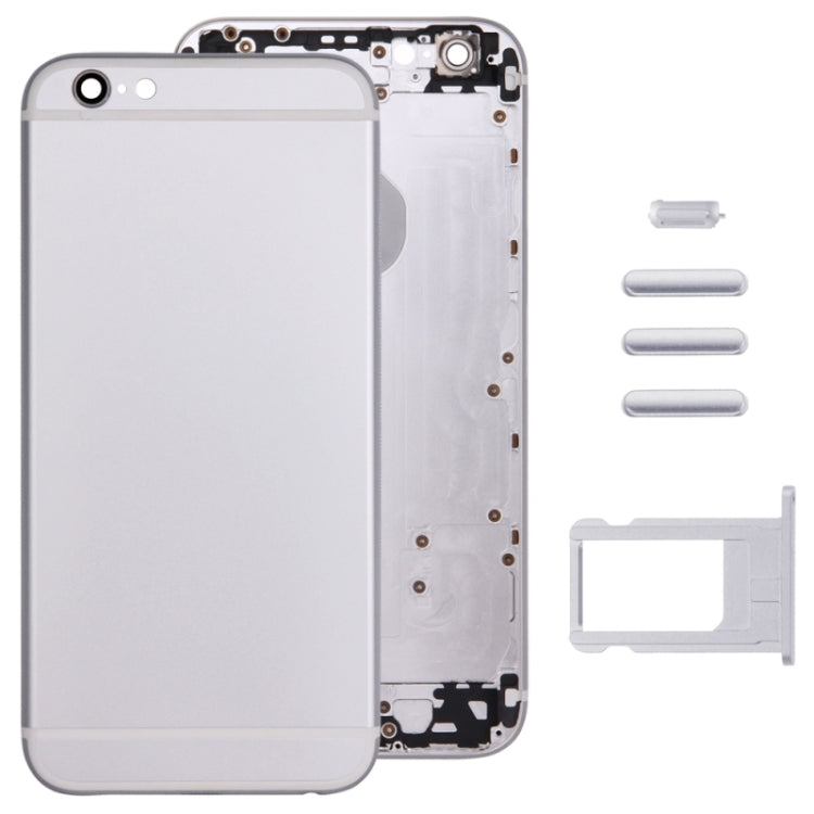 5 in 1 for iPhone 6 (Back Cover + Card Tray + Volume Control Key + Power Button + Mute Switch Vibrator Key) Full Assembly Housing Cover(Silver) - iPhone 6/6 Plus Parts by PMC TechLife | Online Shopping South Africa | PMC TechLife