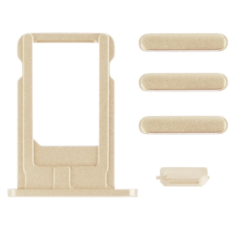 Original Card Tray & Volume Control Key & Screen Lock Key & Mute Switch Vibrator Key Kit for iPhone 6 (Light Gold) - iPhone 6/6 Plus Parts by PMC TechLife | Online Shopping South Africa | PMC TechLife