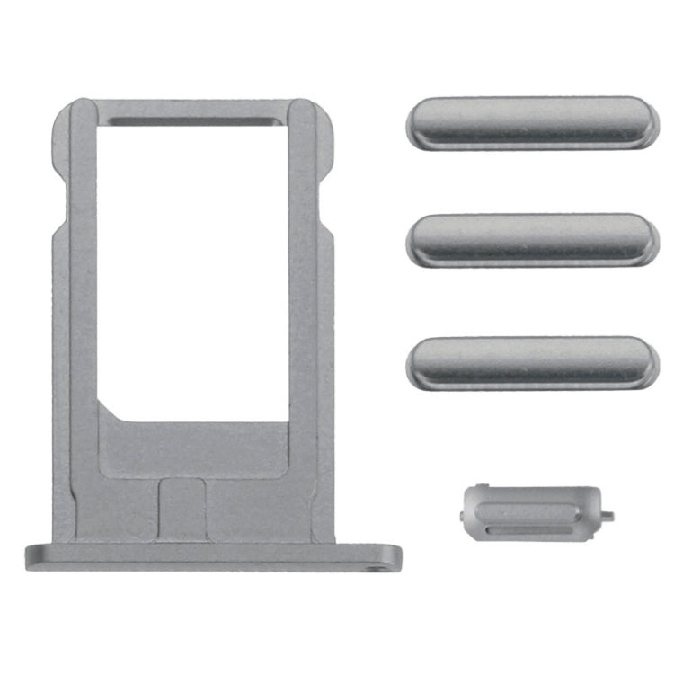 Original Card Tray & Volume Control Key & Screen Lock Key & Mute Switch Vibrator Key Kit for iPhone 6(Grey) - iPhone 6/6 Plus Parts by PMC TechLife | Online Shopping South Africa | PMC TechLife