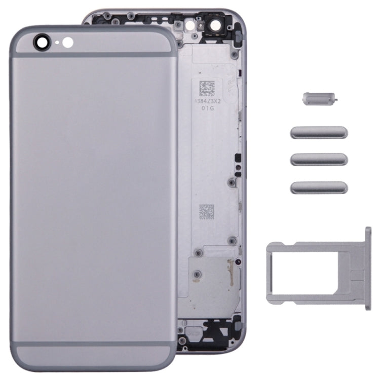 Full Assembly Housing Cover for iPhone 6, Including Back Cover & Card Tray & Volume Control Key & Power Button & Mute Switch Vibrator Key(Grey) - iPhone 6/6 Plus Parts by PMC TechLife | Online Shopping South Africa | PMC TechLife