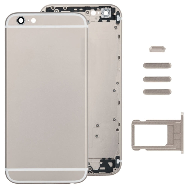 Full Assembly Housing Cover for iPhone 6, Including Back Cover & Card Tray & Volume Control Key & Power Button & Mute Switch Vibrator Key(Gold) - iPhone 6/6 Plus Parts by PMC TechLife | Online Shopping South Africa | PMC TechLife