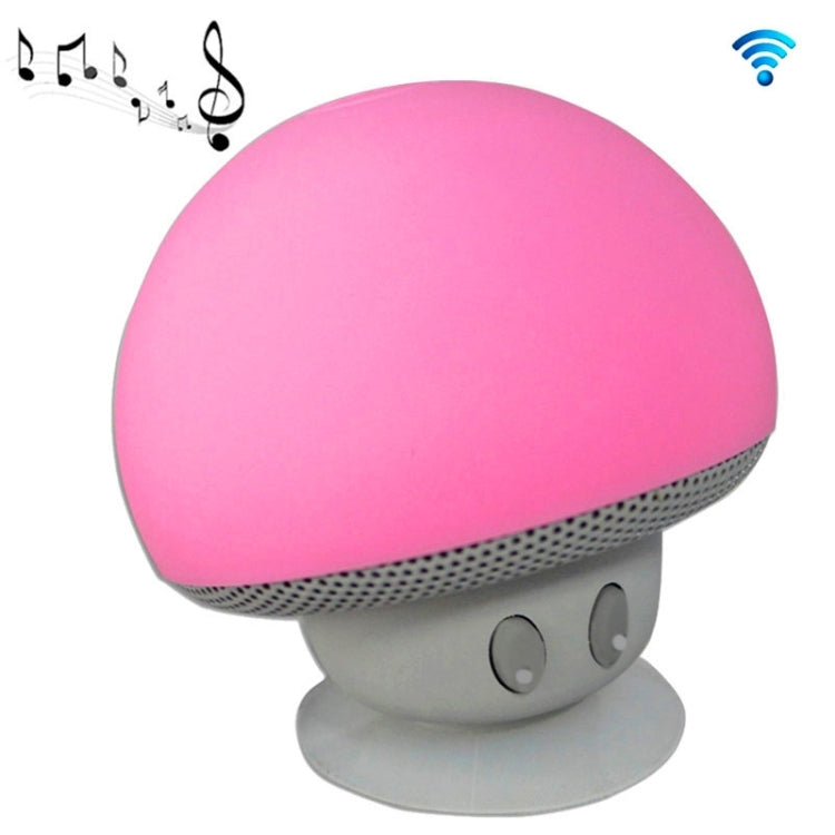 Mushroom Shape Bluetooth Speaker with Suction Holder(Pink) - Desktop Speaker by PMC TechLife | Online Shopping South Africa | PMC TechLife