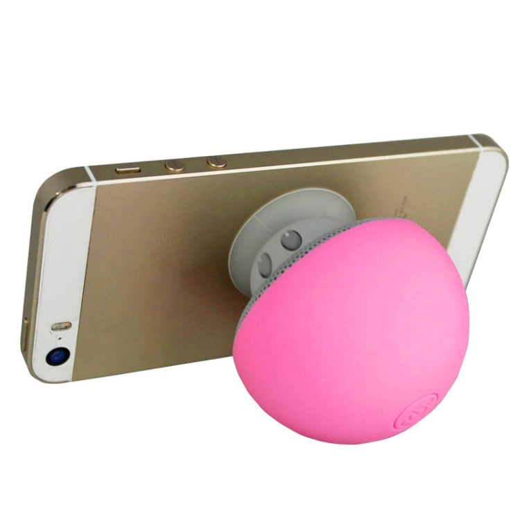 Mushroom Shape Bluetooth Speaker with Suction Holder(Pink) - Desktop Speaker by PMC TechLife | Online Shopping South Africa | PMC TechLife