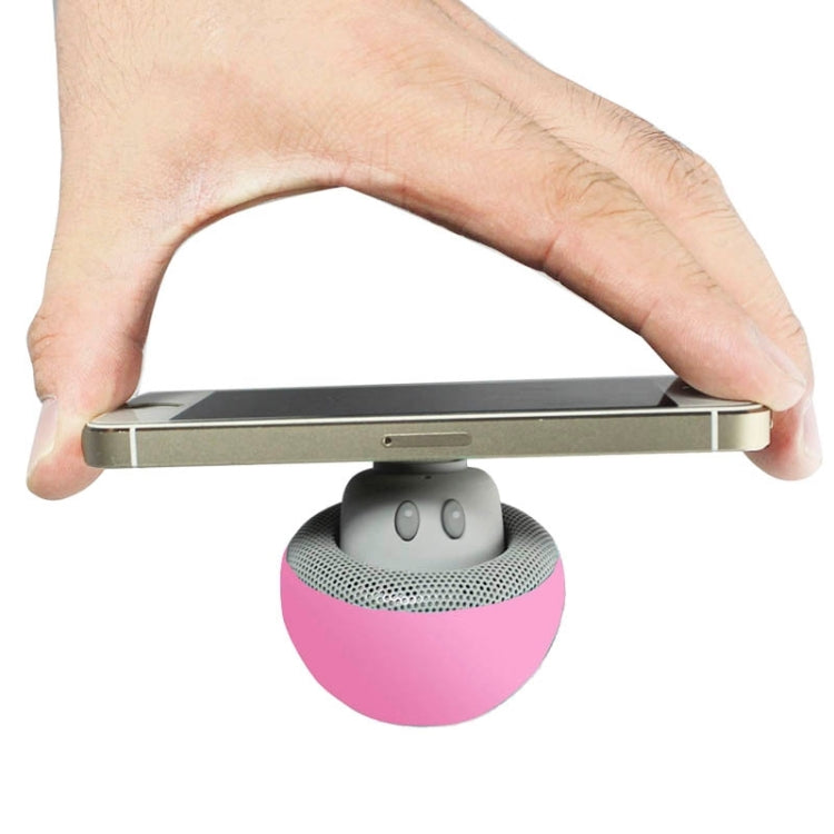 Mushroom Shape Bluetooth Speaker with Suction Holder(Pink) - Desktop Speaker by PMC Jewellery | Online Shopping South Africa | PMC Jewellery