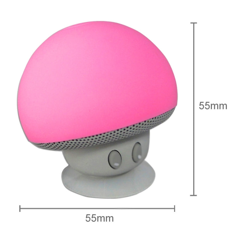 Mushroom Shape Bluetooth Speaker with Suction Holder(Pink) - Desktop Speaker by PMC TechLife | Online Shopping South Africa | PMC TechLife