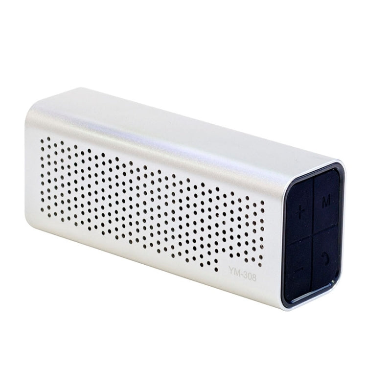 YM-308 Portable Rechargeable NFC Bluetooth Speaker, Support TF Card(Silver) - Desktop Speaker by PMC TechLife | Online Shopping South Africa | PMC TechLife