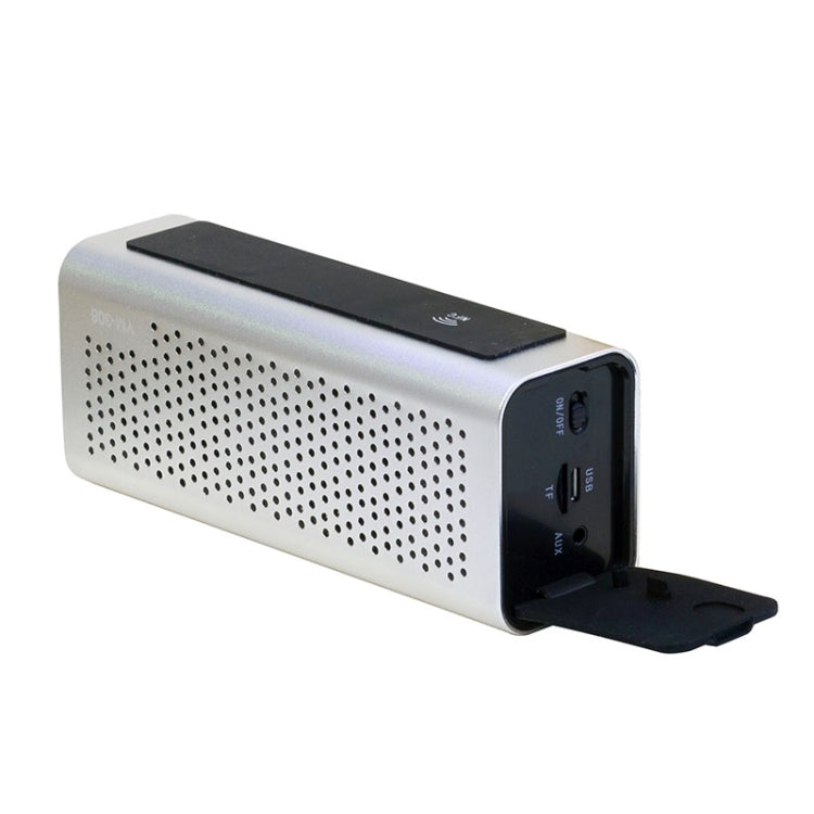 YM-308 Portable Rechargeable NFC Bluetooth Speaker, Support TF Card(Silver) - Desktop Speaker by PMC TechLife | Online Shopping South Africa | PMC TechLife