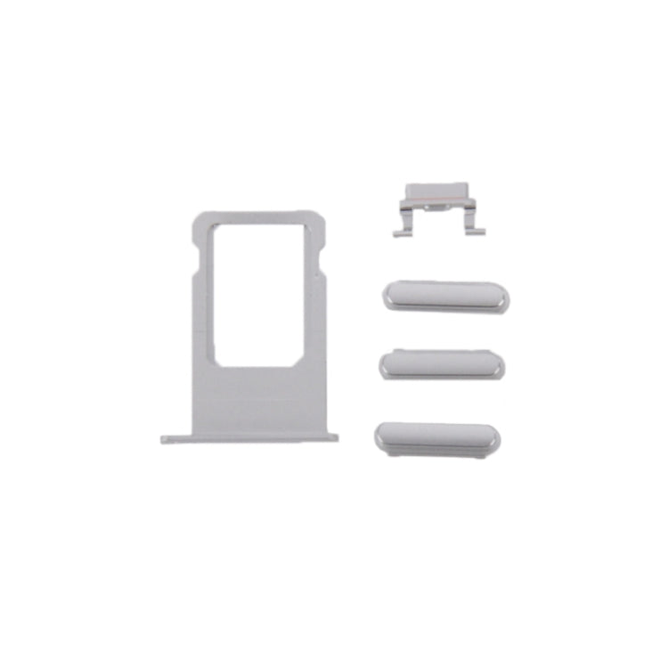 6 in 1 for iPhone 6 (Back Cover + Card Tray + Volume Control Key + Power Button + Mute Switch Vibrator Key + Sign) Full Assembly Housing Cover(Silver) - iPhone 6/6 Plus Parts by PMC TechLife | Online Shopping South Africa | PMC TechLife