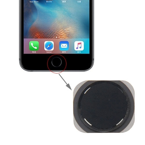 Home Button for iPhone 6s Plus(Black) - iPhone 6S/6S Plus Parts by PMC TechLife | Online Shopping South Africa | PMC TechLife