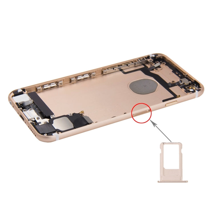 Battery Back Cover Assembly with Card Tray for iPhone 6s(Gold) - iPhone 6S/6S Plus Parts by PMC TechLife | Online Shopping South Africa | PMC TechLife