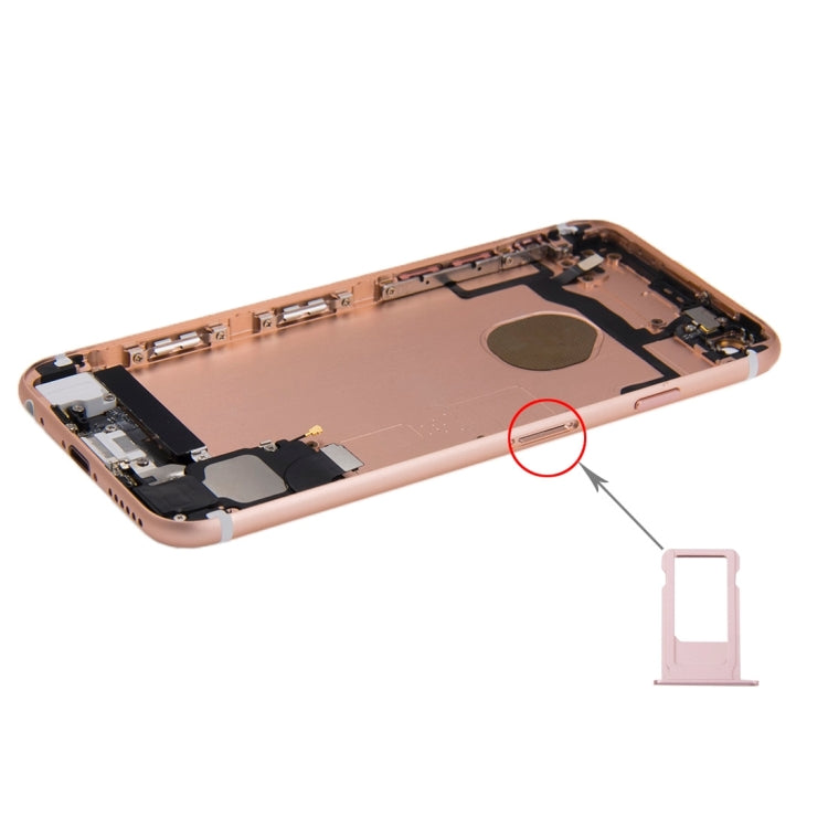 Battery Back Cover Assembly with Card Tray for iPhone 6s(Rose Gold) - iPhone 6S/6S Plus Parts by PMC TechLife | Online Shopping South Africa | PMC TechLife