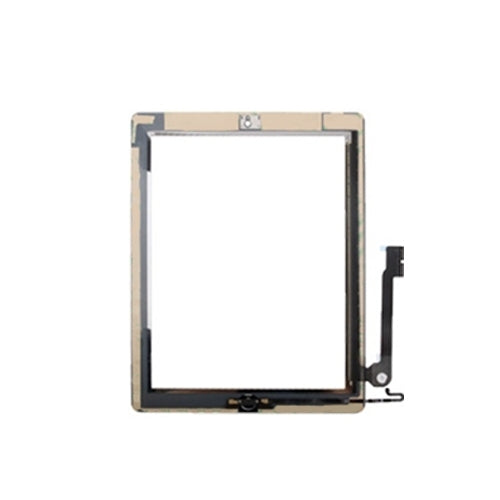Controller Button + Home Key Button PCB Membrane Flex Cable + Touch Panel Installation Adhesive  Touch Panel for iPad 4(White) - iPad 4 Parts by PMC TechLife | Online Shopping South Africa | PMC TechLife
