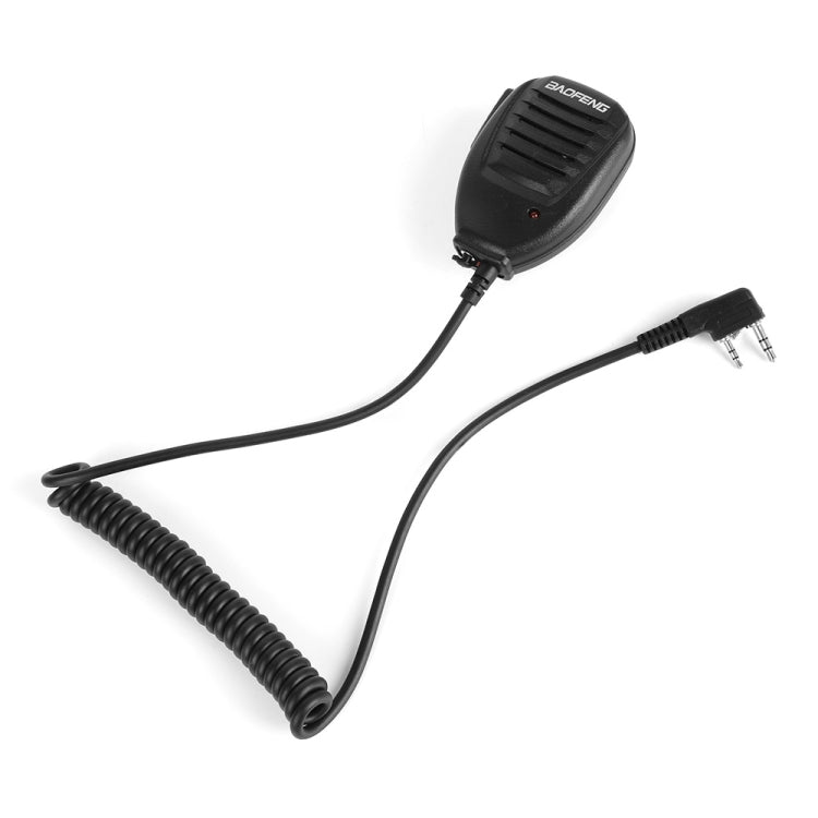 Baofeng Clip-on Speaker Microphone for Walkie Talkies, 3.5mm + 2.5mm Earphone + Mic Plug(Black) - Microphones & Headsets by PMC TechLife | Online Shopping South Africa | PMC TechLife | Buy Now Pay Later Mobicred