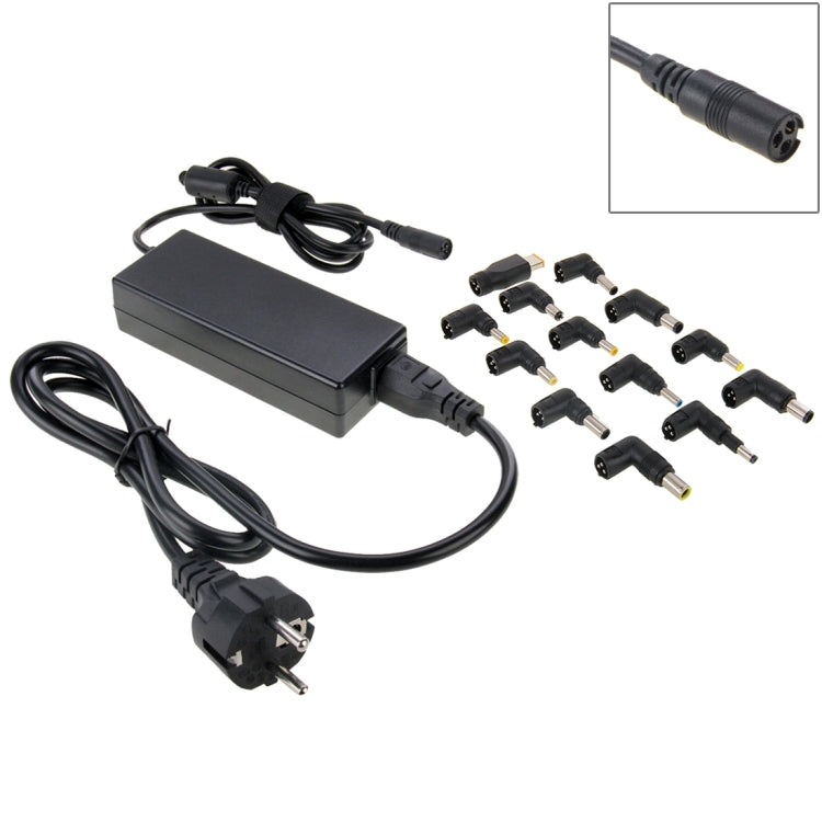 AU-90W+13 TIPS 90W Universal AC Power Adapter Charger with 13 Tips Connectors for Laptop Notebook, EU Plug - Universal Power Adapter by PMC TechLife | Online Shopping South Africa | PMC TechLife