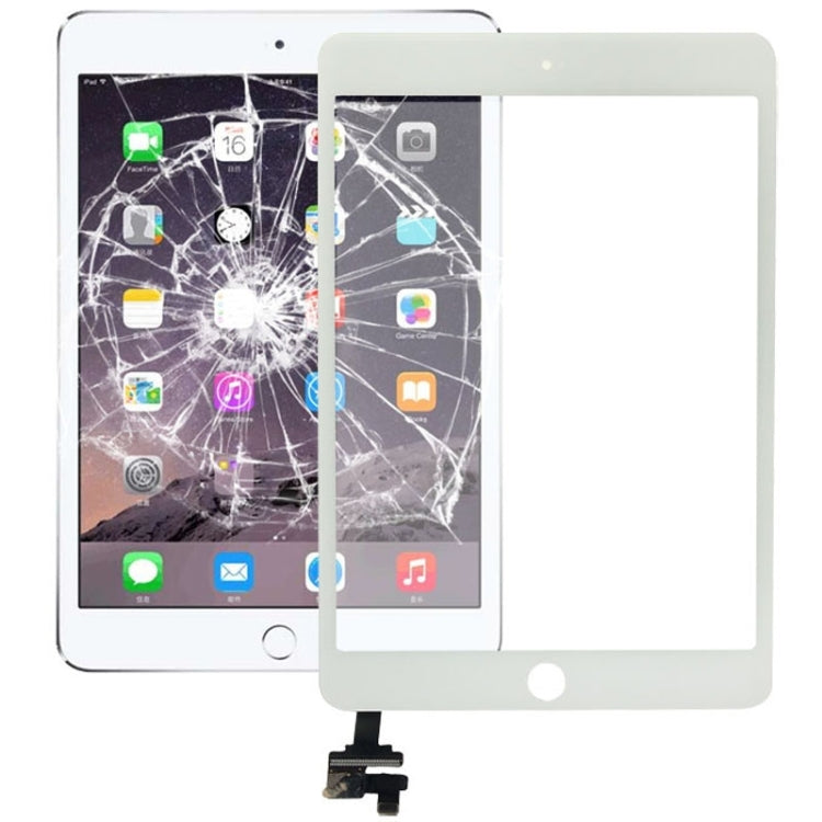 Touch Panel + IC Chip for iPad mini 3(White) - iPad mini 3 Parts by PMC TechLife | Online Shopping South Africa | PMC TechLife