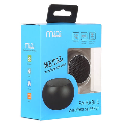 Mini Metal Wireless Bluetooth Speaker,  Hands-free, LED Indicator(Silver) - Desktop Speaker by PMC Jewellery | Online Shopping South Africa | PMC Jewellery