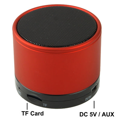 Bluetooth V2.1 Mini Stereo Speaker for Galaxy S IV / i9500 / SIII / i9300 / i8190 / S7562 / i8750 / i9220 / N7000 / i9100 / i9082 / iPhone 5 / iPhone 4 & 4S / New iPad / BlackBerry Z10 / HTC / Nokia / ... uilt-in Rechargeable Battery, Support TF Card(Red) - Desktop Speaker by PMC Jewellery | Online Shopping South Africa | PMC Jewellery