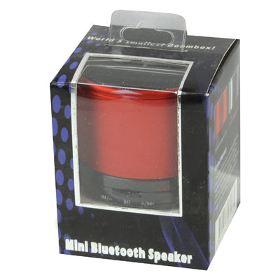 Bluetooth V2.1 Mini Stereo Speaker for Galaxy S IV / i9500 / SIII / i9300 / i8190 / S7562 / i8750 / i9220 / N7000 / i9100 / i9082 / iPhone 5 / iPhone 4 & 4S / New iPad / BlackBerry Z10 / HTC / Nokia / ... uilt-in Rechargeable Battery, Support TF Card(Red) - Desktop Speaker by PMC Jewellery | Online Shopping South Africa | PMC Jewellery