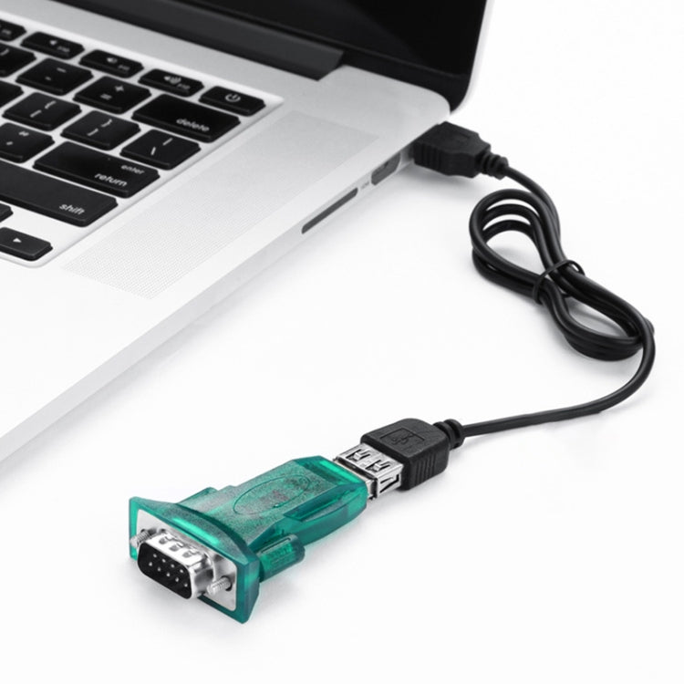 USB 2.0 to RS232 Serial Port DB9 9Pin Male Cable Converter Adapter(Green) - RS485 / RS232 Series by PMC TechLife | Online Shopping South Africa | PMC TechLife | Buy Now Pay Later Mobicred