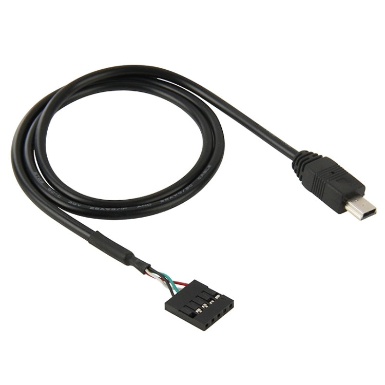 5 Pin Motherboard Female Header to Mini USB Male Adapter Cable, Length: 50cm - free shipping - PMC TechLife - Order now!