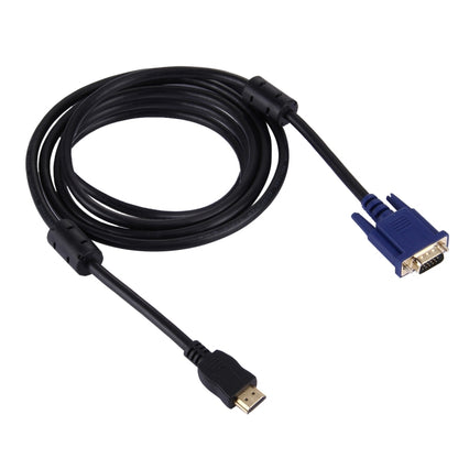 HDMI Male to VGA Male 15PIN Video Cable(Black) - Cable by PMC Jewellery | Online Shopping South Africa | PMC Jewellery