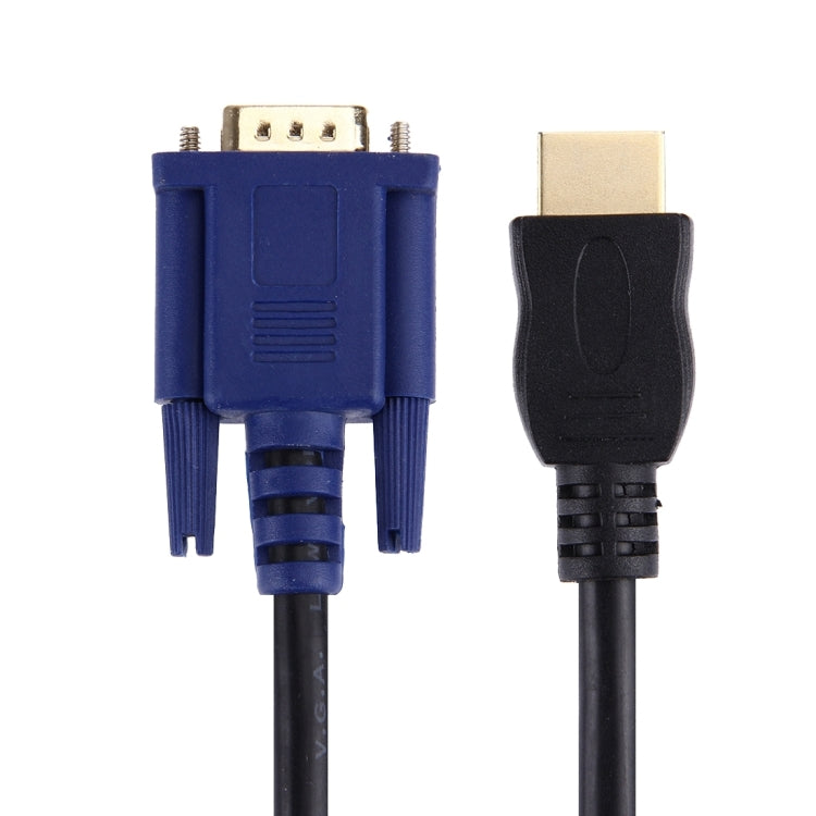 HDMI Male to VGA Male 15PIN Video Cable(Black) - Cable by PMC TechLife | Online Shopping South Africa | PMC TechLife