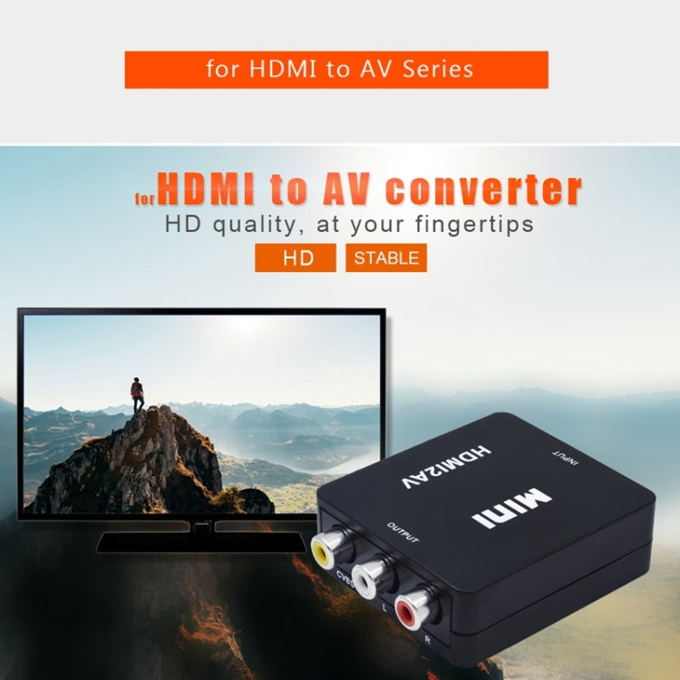 VK-126 Mini HD HDMI to AV/CVBS Video Converter Adapter - free shipping - PMC TechLife - Order now!