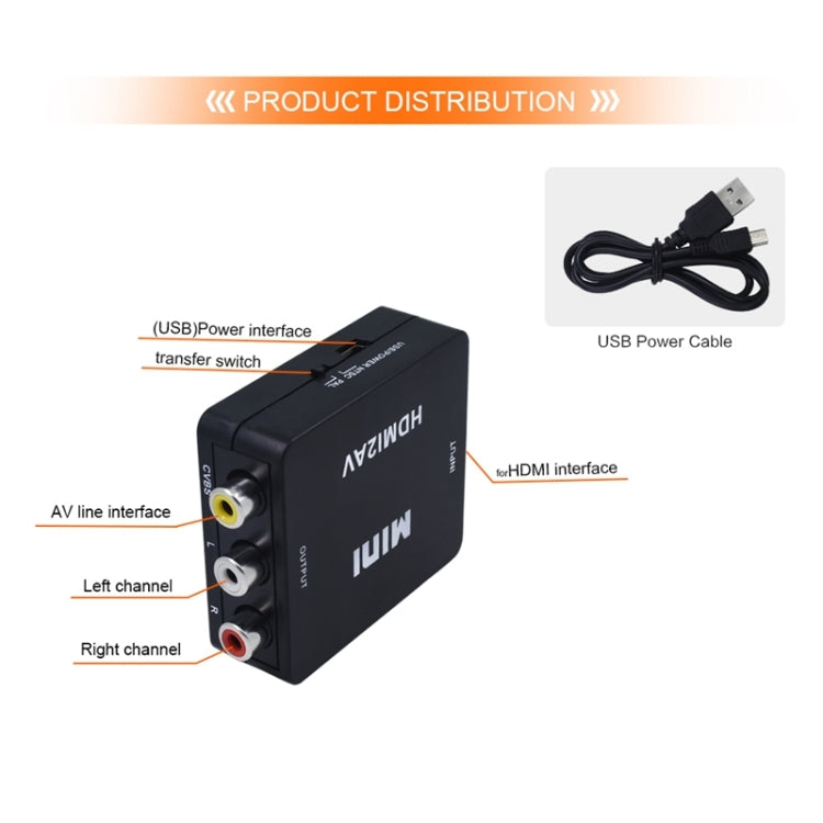 VK-126 Mini HD HDMI to AV/CVBS Video Converter Adapter - free shipping - PMC TechLife - Order now!
