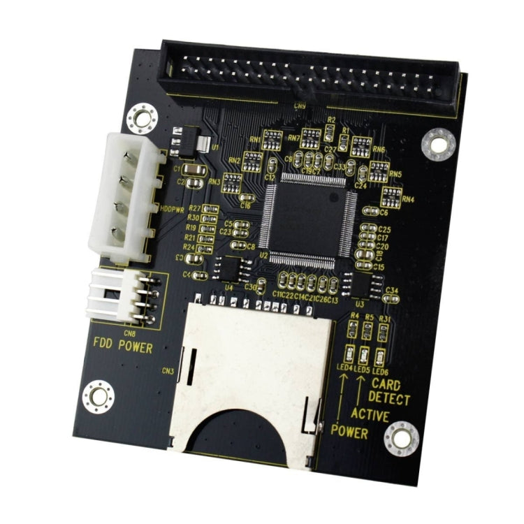 SD/ SDHC/ MMC To 3.5 inch 40 Pin Male IDE Adapter Card(Black) - Add-on Cards by PMC TechLife | Online Shopping South Africa | PMC TechLife | Buy Now Pay Later Mobicred