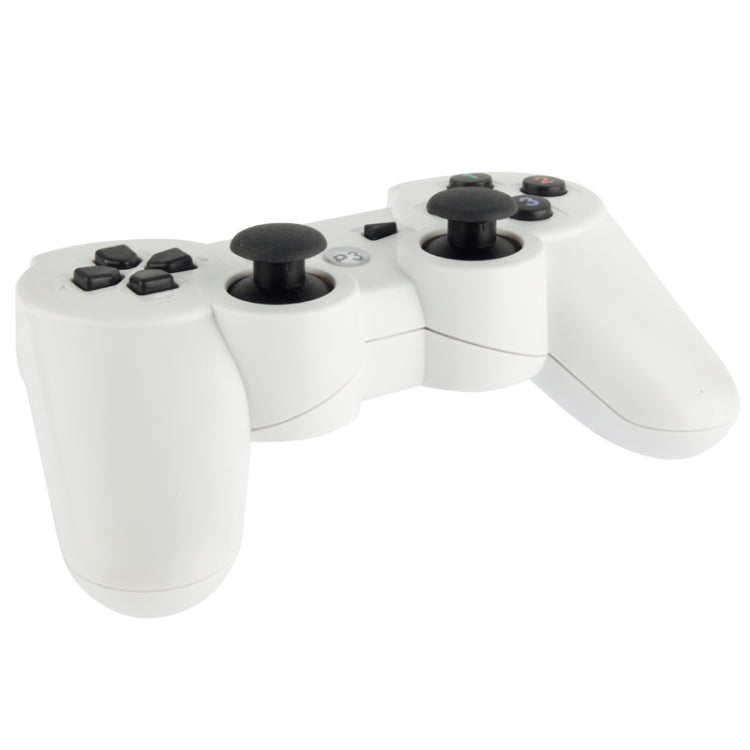 Double Shock III Wireless Controller, Manette Sans Fil Double Shock III for Sony PS3, Has Vibration Action(with logo)(White) - Gamepads by PMC TechLife | Online Shopping South Africa | PMC TechLife