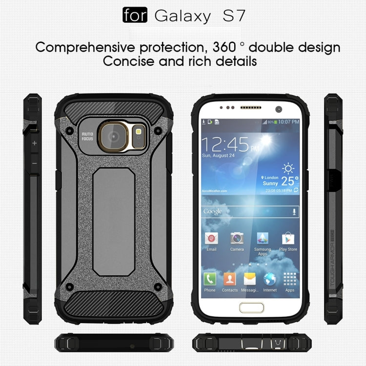 For Galaxy S7 / G930 Tough Armor TPU + PC Combination Case (Black) - Galaxy Phone Cases by PMC Jewellery | Online Shopping South Africa | PMC Jewellery