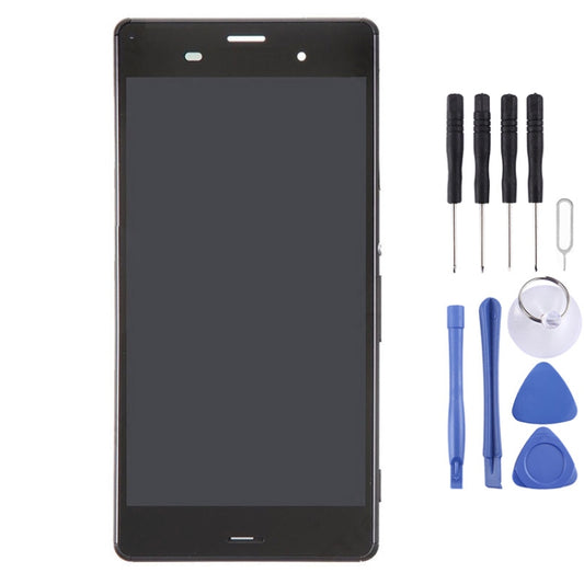 LCD Display + Touch Panel with Frame for Sony Xperia Z3 (Dual SIM Version) / D6633 / L55U(Black) - LCD Screen by PMC Jewellery | Online Shopping South Africa | PMC Jewellery