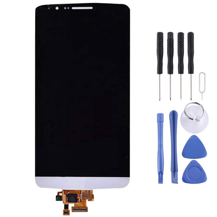 Original LCD Screen and Digitizer Full Assembly for LG G3 / D850 / D851 / D855(White) - free shipping - PMC TechLife - Order now!