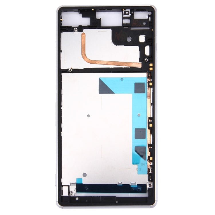 Front Housing LCD Frame Bezel Plate  for Sony Xperia Z3 / L55w / D6603(White) - Frame Bezel Plate by PMC TechLife | Online Shopping South Africa | PMC TechLife