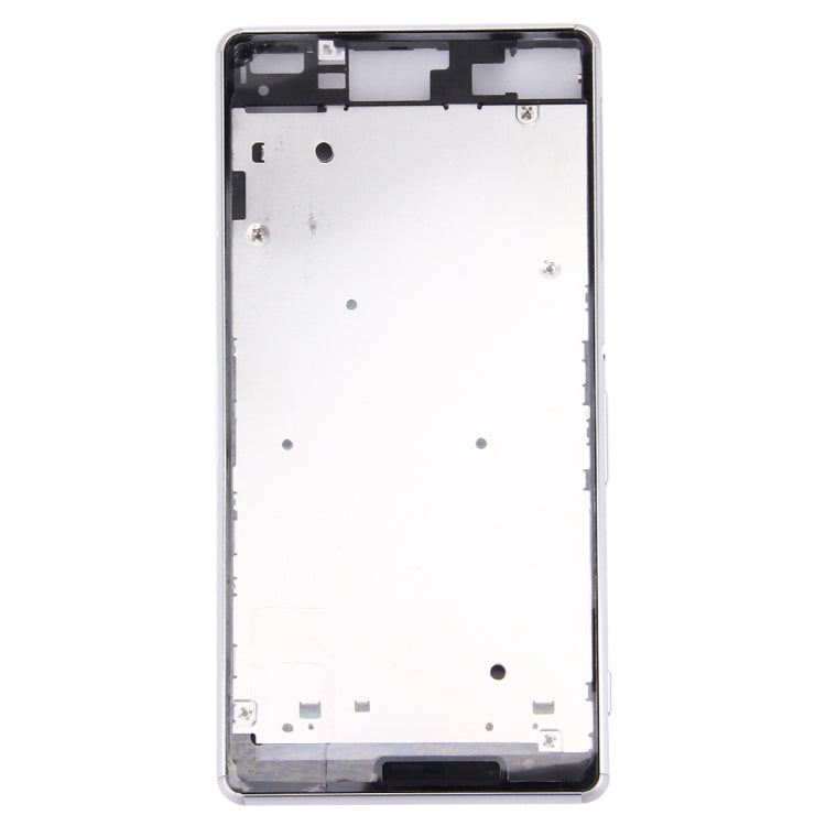Front Housing LCD Frame Bezel Plate  for Sony Xperia Z3 / L55w / D6603(White) - Frame Bezel Plate by PMC TechLife | Online Shopping South Africa | PMC TechLife