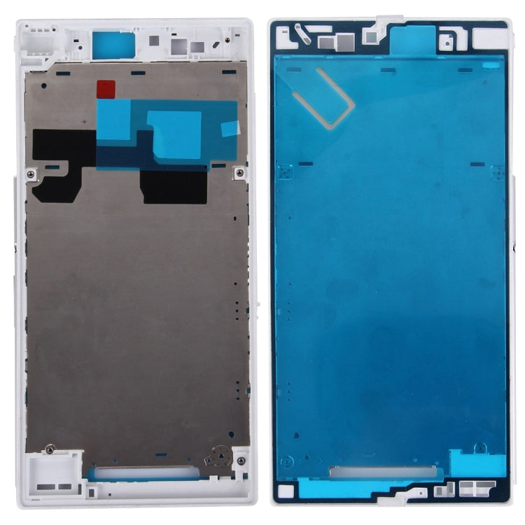Front Housing LCD Frame Bezel Plate for Sony Xperia Z Ultra / XL39h / C6802(White) - Frame Bezel Plate by PMC TechLife | Online Shopping South Africa | PMC TechLife