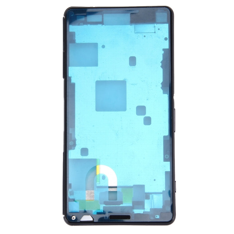 Front Housing LCD Frame Bezel Plate for Sony Xperia Z3 Compact / D5803 / D5833(Black) - Frame Bezel Plate by PMC TechLife | Online Shopping South Africa | PMC TechLife