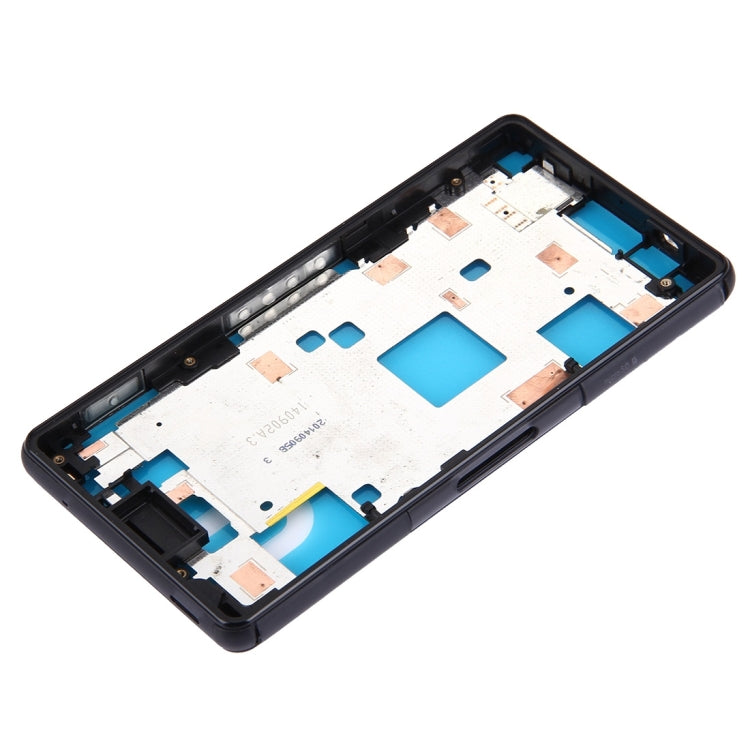 Front Housing LCD Frame Bezel Plate for Sony Xperia Z3 Compact / D5803 / D5833(Black) - Frame Bezel Plate by PMC TechLife | Online Shopping South Africa | PMC TechLife