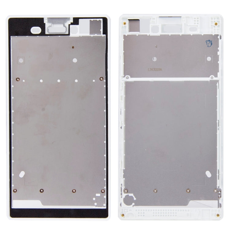 Front Housing  with Adhesive Sticker for Sony Xperia T3(White) - Frame Bezel Plate by PMC TechLife | Online Shopping South Africa | PMC TechLife