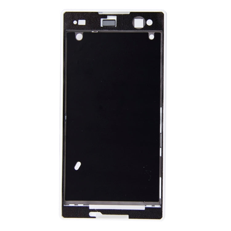 Front Housing  with Adhesive for Sony Xperia C3(White) - Frame Bezel Plate by PMC TechLife | Online Shopping South Africa | PMC TechLife