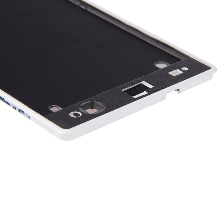 Front Housing  with Adhesive for Sony Xperia C3(White) - Frame Bezel Plate by PMC TechLife | Online Shopping South Africa | PMC TechLife