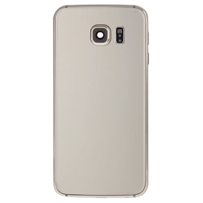 For Galaxy S6 Edge / G925 Full Housing Cover (Back Plate Housing Camera Lens Panel + Battery Back Cover ) (Gold) - Back Cover by PMC Jewellery | Online Shopping South Africa | PMC Jewellery