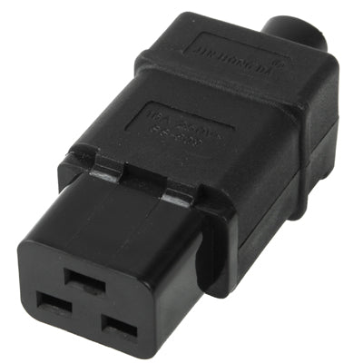3 Prong Female AC Wall Universal Travel Power Socket Plug Adaptor(Black) - Plug Adaptor by PMC TechLife | Online Shopping South Africa | PMC TechLife